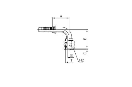 Raccord - Manuli M21692/M21693 - 90° DIN 24° Femelle Série S (Heavy Duty) O-Ring DIN 20066 / ISO 12151-2